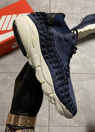 Nike footscape woven suede blue 🆕 мужские кроссовки найк 🆕 синие