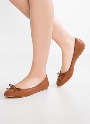 Нові балетки коричневі туфлі без підборів h&m2 фото
