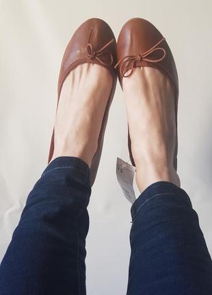 Нові балетки коричневі туфлі без підборів h&m10 фото