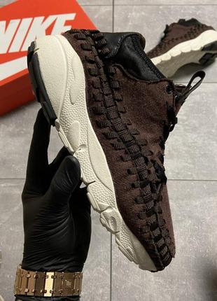 Nike footscape woven suede brown 🆕 мужские кроссовки найк 🆕 коричневые
