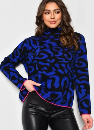 Стильный свитер из ангоры с принтом