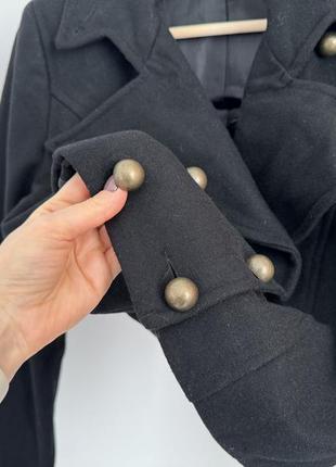 Шерстяной укороченный пиджак /пальто5 фото