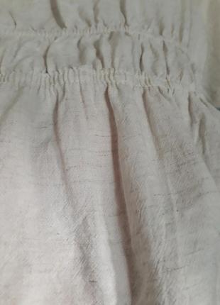 Блузка базовая блуза лен вискоза5 фото