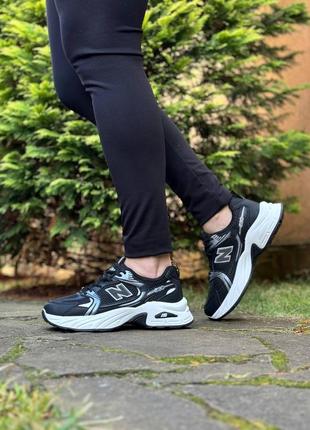 Nb кроссовки женские черно-белые