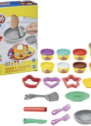 Ігровий набір пледо млинці на сніданок. play doh kitchen pancakes