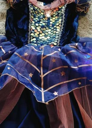 Карнавальное платье ведьма , ведьмочка фея светящееся 3-4 , 9-10 лет3 фото