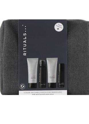 Набор дорожный с косметичкой rituals the ritual samurai men's care set1 фото