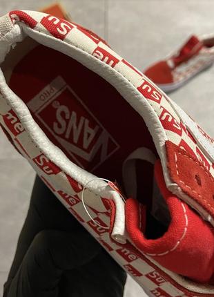 Vans old skool red supreme 🆕 женские кроссовки ванс 🆕 красные