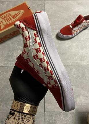 Vans old skool red supreme 🆕 женские кроссовки ванс 🆕 красные