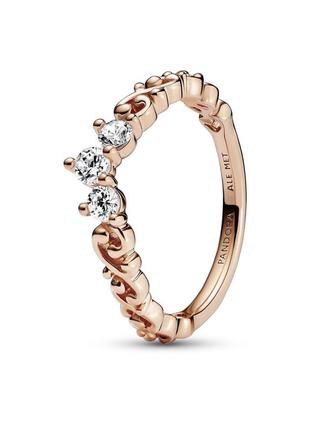 Оригінал original pandora пандора оригінальне срібне кільце 182232c01 срібло корона тіара принцеса королева рожеве золото з биркою новий