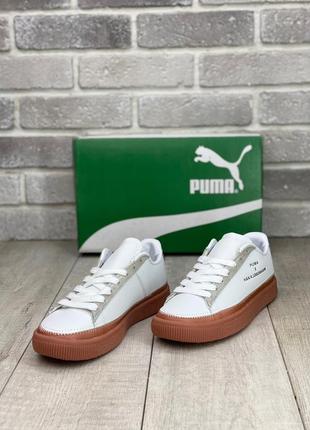 Шикарні жіночі puma 🆕 кросівки пума 🆕 сірі/коричневий7 фото