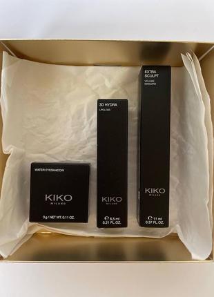Новый подарочный набор kiko milano holiday première total look makeup gift set6 фото