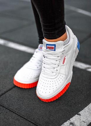 Puma cali white/red/blue🆕 женские кроссовки пума 🆕 белый/синий/красный1 фото