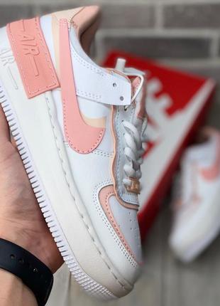 Nike air force 1 🆕 женские  кроссовки найк 🆕 белые с розовым 36-40