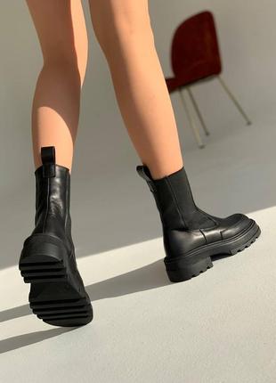 Женские весенние демисезонные челси ботинки кожаные замшевые на байке стильные трендовые10 фото