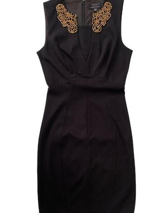 Офисное черное платье футляр, дорогой бренд2 фото