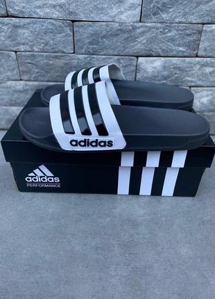 Adidas 🆕 чоловічі сланці/капці/шльопанці 🆕 білий/чорний