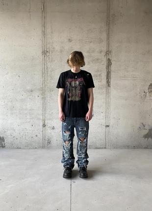 Metallica torn tee streetwear y2k sk8 vintage archive punk gothic opium avant  merch affliction  new rock