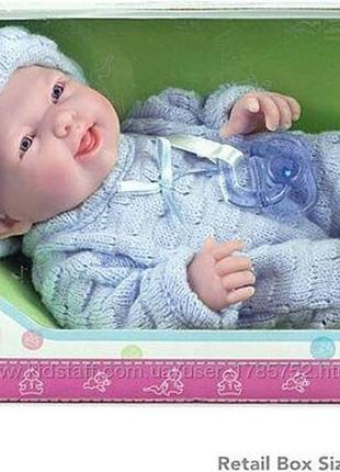 Jc toys mini la newborn, новонароджений вініловий реборн хлопчик5 фото