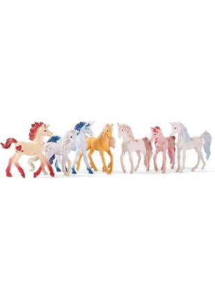 Нібір унікальних, колекційних іграшкових єдинорогів schleich bayala 7шт