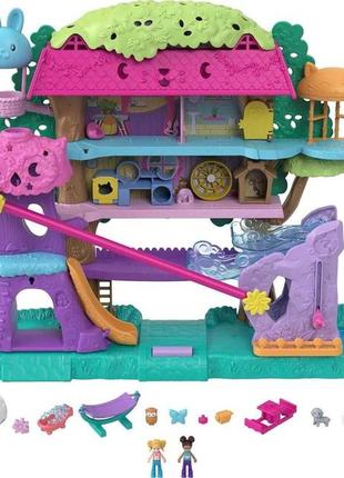 Polly pocket doll house. будиночок для тварин на дереві, поллі покет