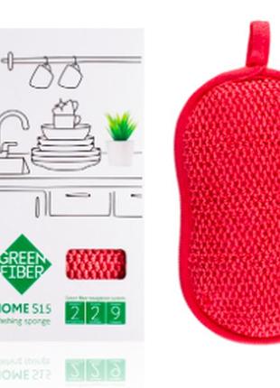 Файбер для миття посуду серії green fiber home s15 greenway. розміри: 15,5 х 9 см