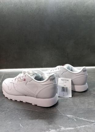 Оригінал. нові шкіряні кросівки reebok classic білі3 фото