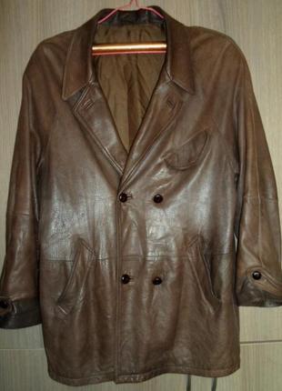 Куртка-пиджак кожаная размер-56-58