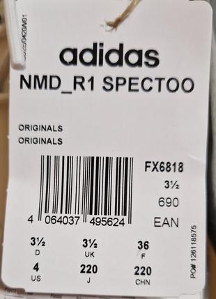 Оригинальный кроссовки adidas nmd_r1 spectoo fx6818 р.4us(23см).7 фото