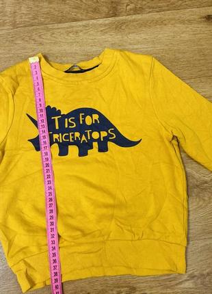 Теплая кофта свитшот худи толстовка капюшонка на мальчика 2 3 4 года