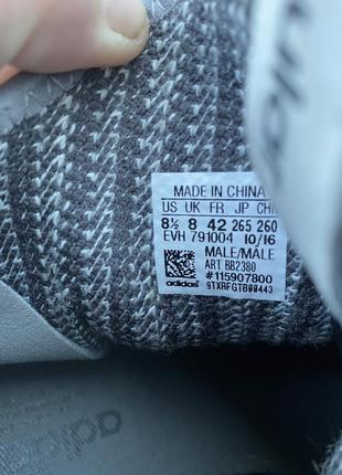 Красовки adidas originals tubular x primeknit "solid grey"6 фото
