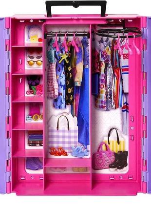 Лялька та ігровий набір barbie fashionistas, чудова шафа з одягом барбі5 фото