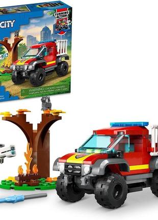 Конструктор lego city пожежно-рятувальний позашляховик 60393