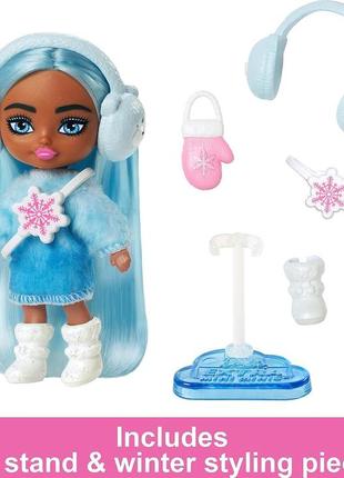 Barbie extra mini minis winter лялька барбі екстра міні мінс зима2 фото