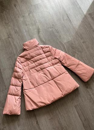 Стильная пудровая розовая куртка пуффер пуховик от moncler5 фото