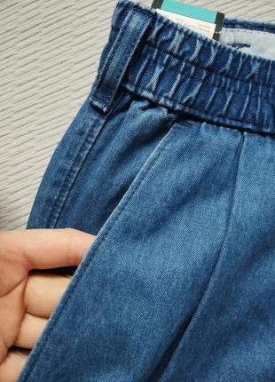 Крутые брюки чинос под джинс цвета индиго blue harbour m&s4 фото