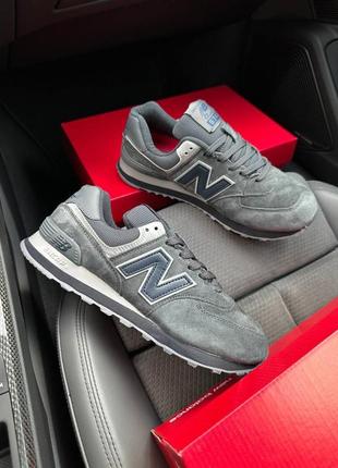 New balance 574 dark grey8 фото