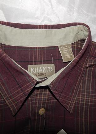 Чоловіча тепла сорочка з довгим рукавом khaki's р.54-56 110rtx (тільки в зазначеному розмірі, 1 шт.)6 фото