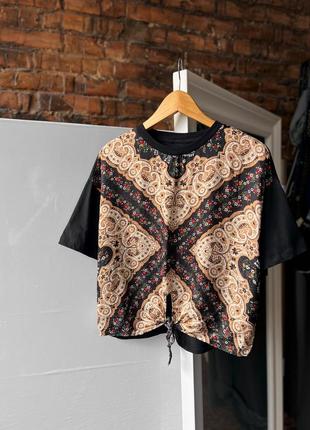 Sandro paris bandana women’s premium printed short sleeve t-shirt rrp - $182 женская, премиальная футболка2 фото
