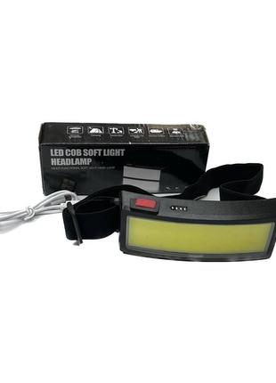 Ліхтарик тактичний налобний, світлодіодний tm-g14 cob+ usb charge1 фото