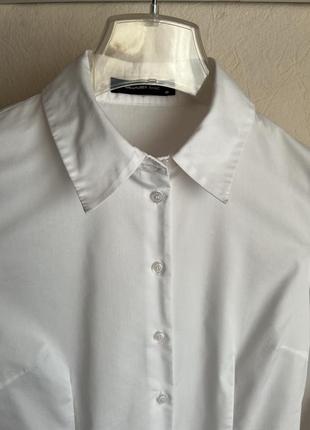 Блузка белая боди. размер 38 /s-m4 фото