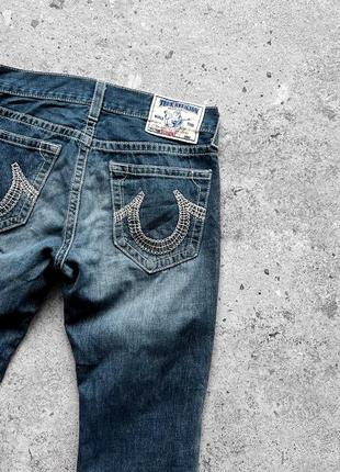 True religion men’s vintage made in usa blue distressed denim jeans вінтажні джинси7 фото