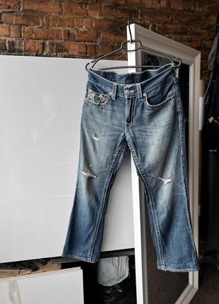 True religion men’s vintage made in usa blue distressed denim jeans вінтажні джинси2 фото