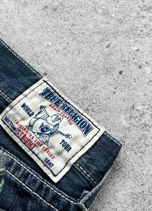 True religion men’s vintage made in usa blue distressed denim jeans вінтажні джинси8 фото