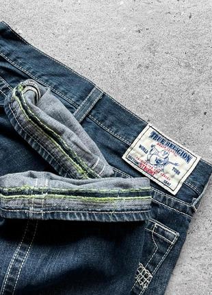 True religion men’s vintage made in usa blue distressed denim jeans вінтажні джинси10 фото