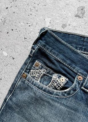 True religion men’s vintage made in usa blue distressed denim jeans вінтажні джинси4 фото