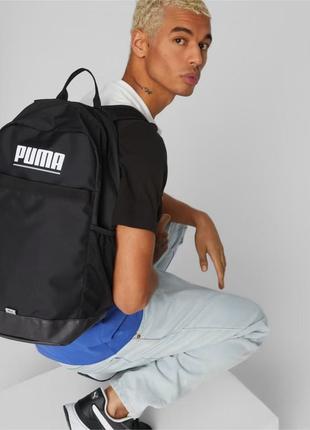 Рюкзак спортивный puma plus backpack 079615 01 (черный, мягкие ремни, объем 23 литра, бренд пума)3 фото