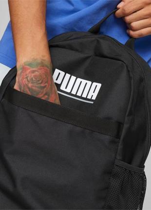 Рюкзак спортивный puma plus backpack 079615 01 (черный, мягкие ремни, объем 23 литра, бренд пума)5 фото