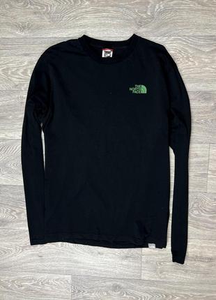 The north face кофта long sleeve m размер чёрная оригинал