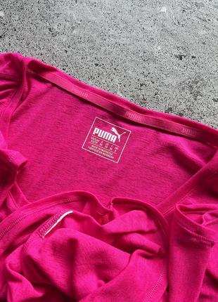 Puma women’s pink oversize t-shirt center logo жіноча футболка4 фото